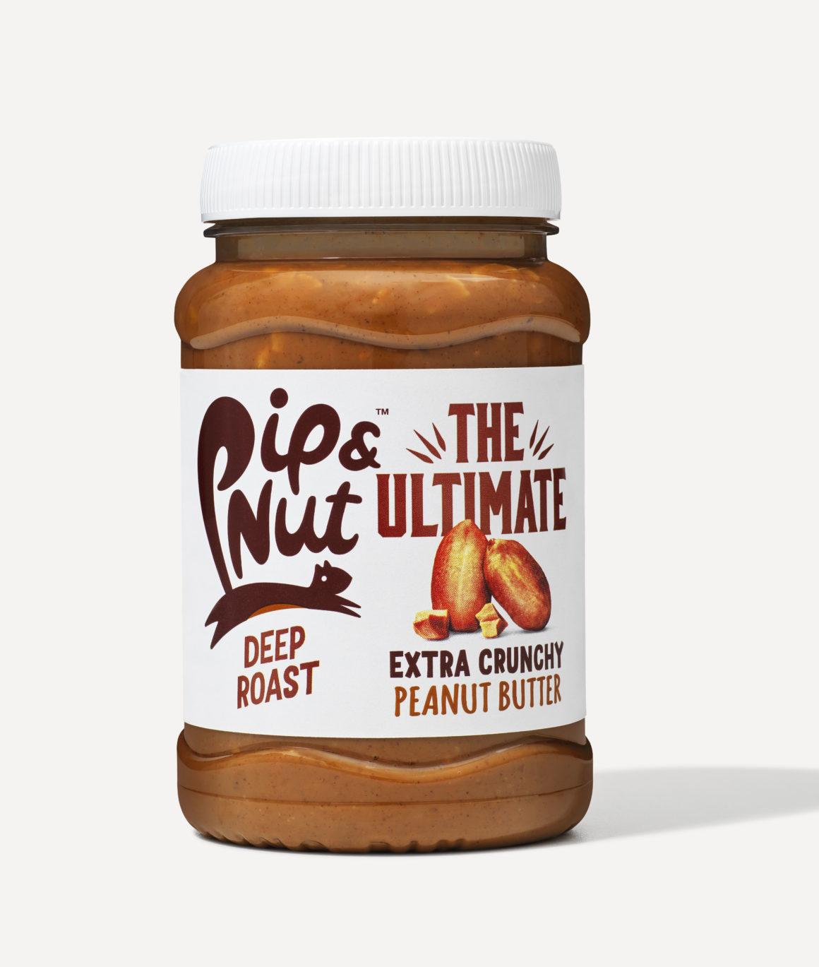 'The Ultimate' pack shot. Pip and Nut peanut butter